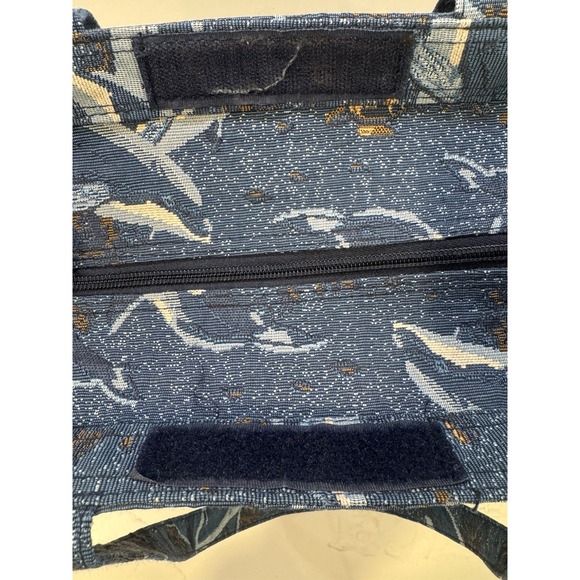 Orca Handbag Tote Purse Clean Whale Zipper - Picture 3 of 9